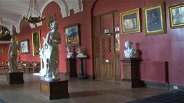 The Statue Gallery on the ground floor of Carbisdale Castle Youth Hostel